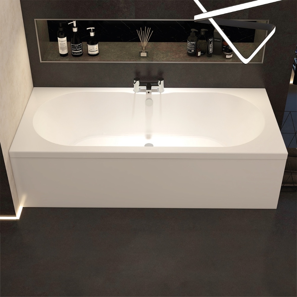 Imex Arco 1800mm x 800mm Reinforced Double Ended Bath Lifestyle